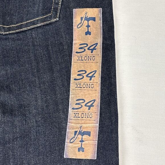 Cowgirl Tuff NWT Just Tuff Jeans Women 34 XLong Dark Wash Natural Waist Stretch - Picture 8 of 12